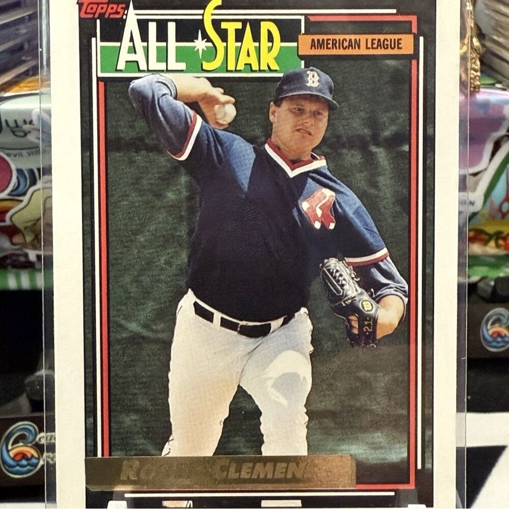 1992 Topps Gold Winner, Boston Red Sox ,ROGER CLEMENS All Star Card #405